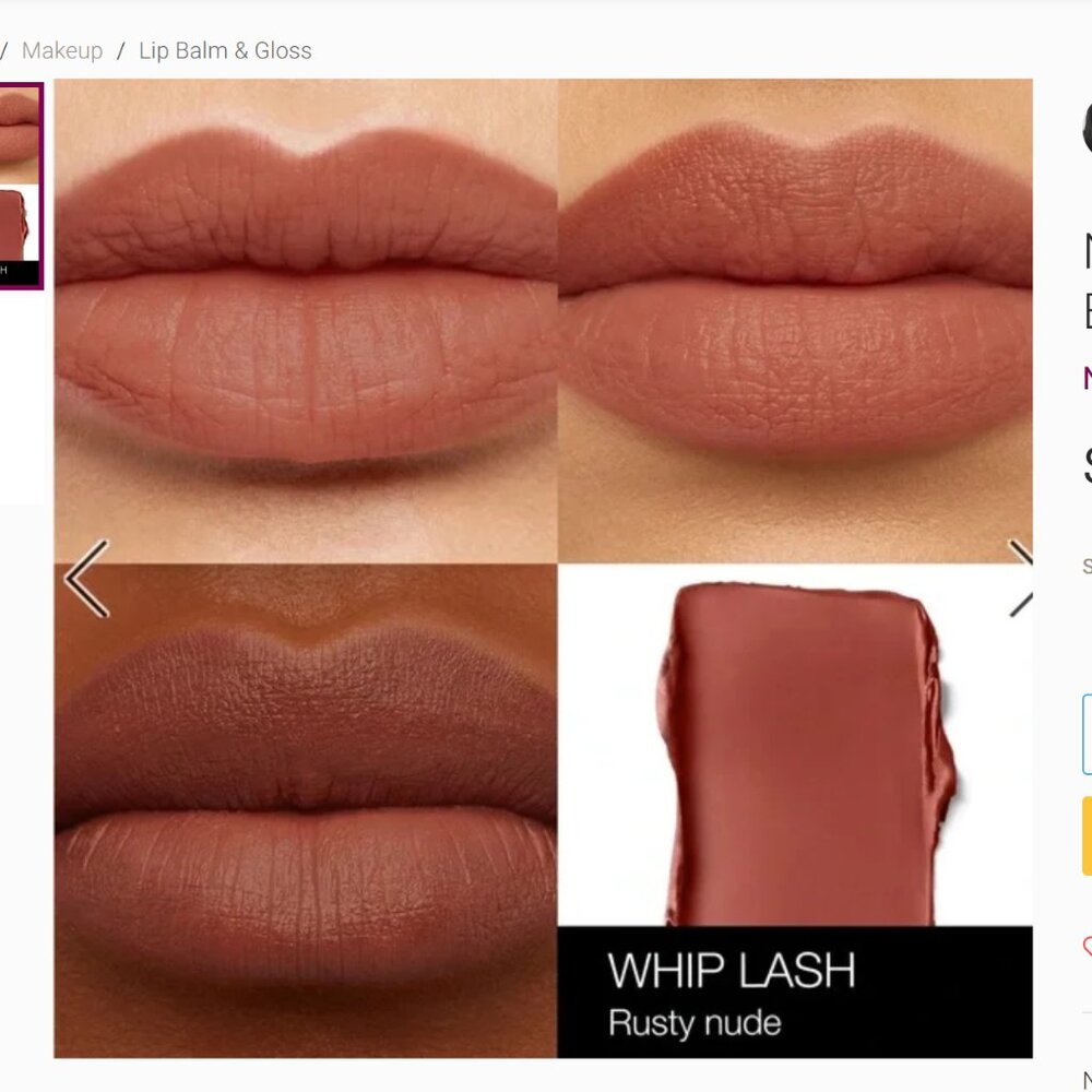 NARS Soft Matte Tinted Lip Balm in Whip Lash Rusty Nude NEW NIB